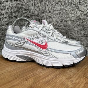 Nike Initiator Shoes Sneakers Women's 8 Running Metallic Silver Gray Cherry Red